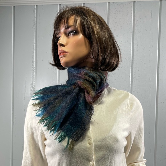 * Vintage Woodward Collection Women's Winter Mohair Wool Neck Scarf - Picture 3 of 8